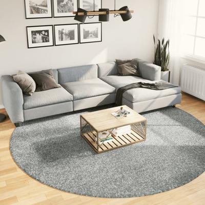 VidaXL Vloerkleed pamplona shaggy hoogpolig modern ø 280 cm groen
