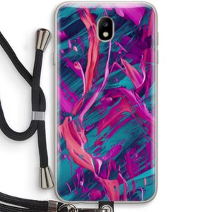 Pink Clouds: Samsung Galaxy J7 (2017) Transparant Hoesje met koord