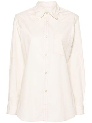 LEMAIRE chemise Western en jean - Tons neutres