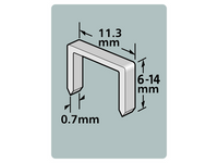 Dutack Niet serie 53 Cnk 6mm blister/1000 st. - 5011012