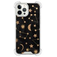 iPhone 12 (Pro) siliconen shockproof hoesje - Counting the stars