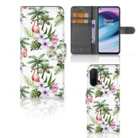 OnePlus Nord CE 5G | Telefoonhoesje | Met pasjeshouder | Flamingo Palms