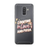 Pizza is the answer: Samsung Galaxy A6 Plus (2018) Transparant Hoesje