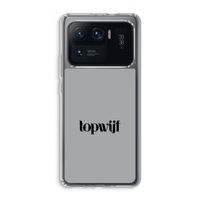 Topwijf Grijs Zwart: Xiaomi Mi 11 Ultra Transparant Hoesje