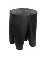 MUST Living Krukje/Bijzettafel 'Tooth' Suarhout, kleur Zwart