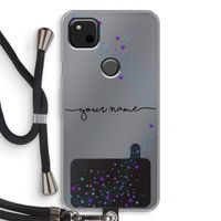 Sterren: Pixel 4a Transparant Hoesje met koord Sterren: Pixel 4a Transparant Hoesje met koord