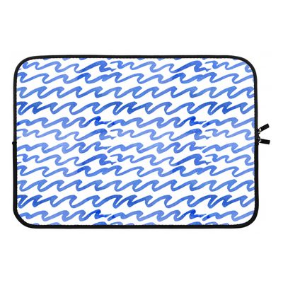 Blauwe golven: Laptop sleeve 13 inch Blauwe golven: Laptop sleeve 13 inch