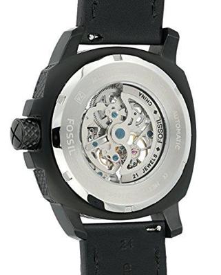 Fossil HerenhorlogeME3134 &apos;Modern Machine&apos; automatisch zwart leer