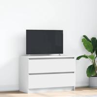 Tv-meubel 80x35x54 cm spaanplaat wit