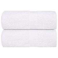 VidaXL Gastendoekjes frogn 2 st 30x50 cm 360 g/m² wit