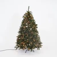Malmo spruce prelit d136h210cm groen/wit