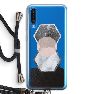 Creatieve toets: Samsung Galaxy A50 Transparant Hoesje met koord