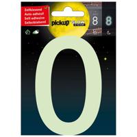 Glow in the dark Nummer 0 - 100 mm zelfklevend.
