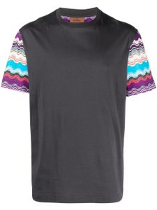 Missoni t-shirt en coton à imprimé zig-zag - Gris