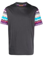 Missoni t-shirt en coton à imprimé zig-zag - Gris