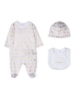 Balmain Kids trousseau de naissance en coton à logo - Blanc