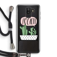 I love cacti: Samsung Galaxy J8 (2018) Transparant Hoesje met koord