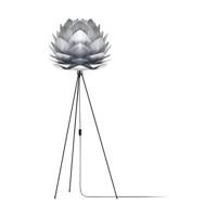 Umage Silvia Medium vloerlamp brushed steel - met tripod zwart - Ø 50 - thumbnail