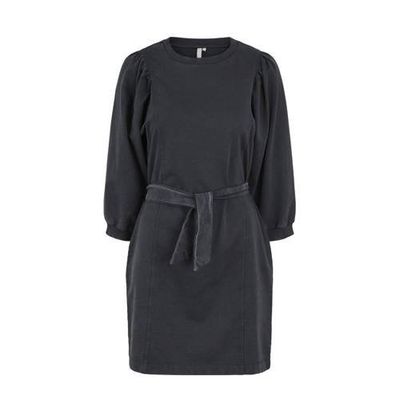 PIECES sweatjurk met ceintuur zwart PIECES sweatjurk met ceintuur zwart