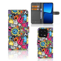 Xiaomi 13 Pro Wallet Case met Pasjes Punk Rock