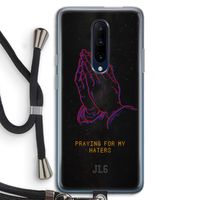 Praying For My Haters: OnePlus 7 Pro Transparant Hoesje met koord Praying For My Haters: OnePlus 7 Pro Transparant Hoesje met koord