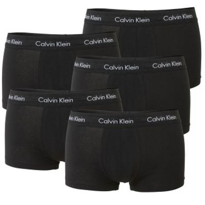 Calvin Klein 5 stuks Cotton Stretch Solid Low Rise Trunks * Actie *