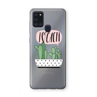 I love cacti: Samsung Galaxy A21s Transparant Hoesje