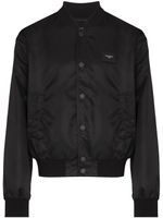 Dolce & Gabbana veste bomber à plaque logo DG - Noir - thumbnail