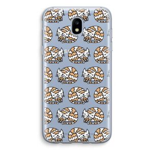 Slapende poes: Samsung Galaxy J5 (2017) Transparant Hoesje