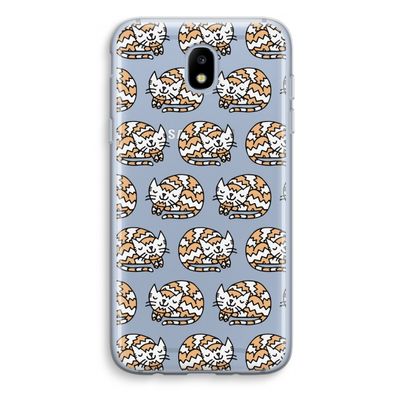 Slapende poes: Samsung Galaxy J5 (2017) Transparant Hoesje