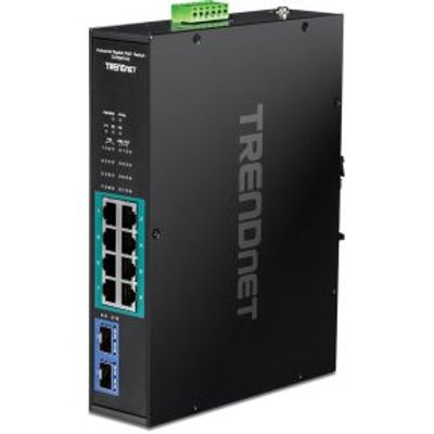 Trendnet TI-PGM102 netwerk-switch Gigabit Ethernet (10/100/1000) Power over Ethernet (PoE) Zwart