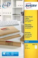 Avery transparante verzendetiketten ft 210 x 297 mm, 25 stuks, 1 per blad - thumbnail