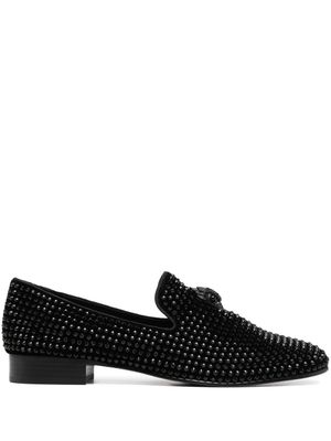 Kurt Geiger London mocassins Ace Stud à ornements en cristal - Noir