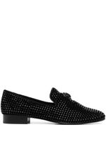 Kurt Geiger London mocassins Ace Stud à ornements en cristal - Noir