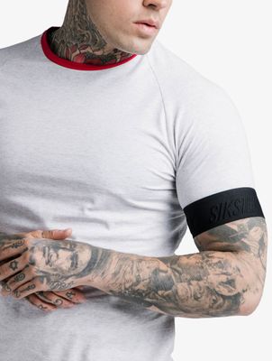 Sik Silk / t-shirt S/S Deluxe Ringer Tech in wit