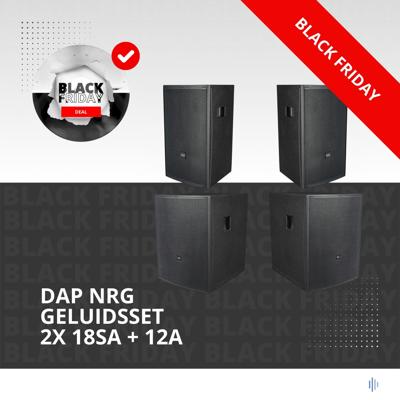 DAP NRG complete geluidsset 2x 18SA + 12A