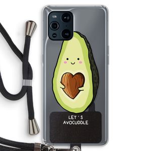 Avocuddle: Oppo Find X3 Transparant Hoesje met koord