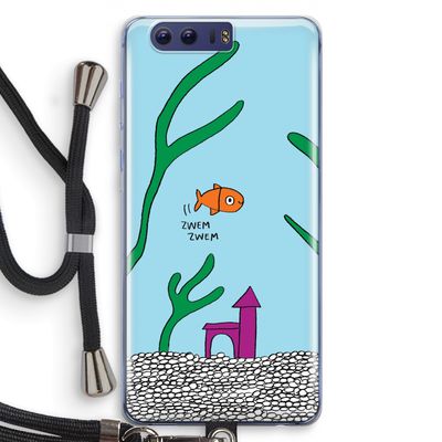 Aquarium: Honor 9 Transparant Hoesje met koord