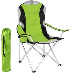 tectake® - Stoel Basic Campingstoel - Groen/Zwart - 401051