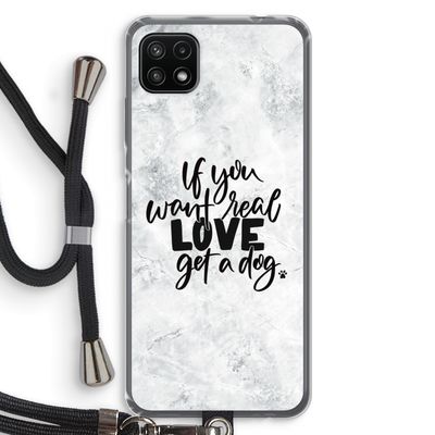 Partner in crime: Samsung Galaxy A22 5G Transparant Hoesje met koord