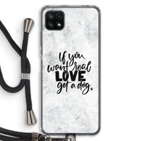 Partner in crime: Samsung Galaxy A22 5G Transparant Hoesje met koord