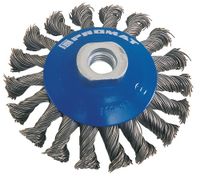 Promat Staaldraadborstel | d. 115 mm draaddikte 0,5 mm | staal 15 mm | 12500 min-¹ - 4000841149 - 4000841149