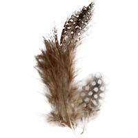 Creativ Company Veren van parelhoen, ca. 100 stuk, bruin, 3 gr/ 1 doos