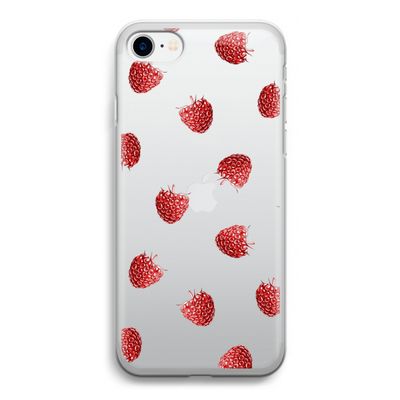 Framboosjes: iPhone SE 2020 Transparant Hoesje