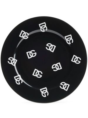 Dolce & Gabbana lot d'assiettes à logo imprimé - Noir
