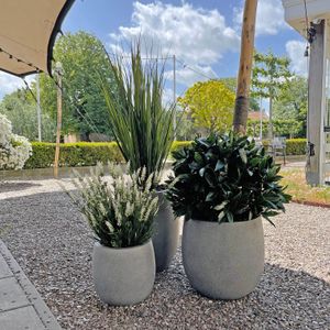 Lavendel kunstplant 50cm - wit - UV bestendig