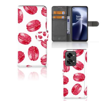 OnePlus Nord 2T | Book Cover | Pink Macarons