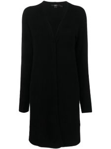 Seventy cardigan mi-long à design ouvert - Noir