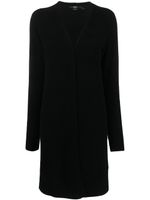 Seventy cardigan mi-long à design ouvert - Noir