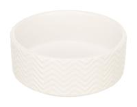 TRIXIE VOERBAK / DRINKBAK WAVE KERAMIEK WIT 20 CM 1,6 LTR